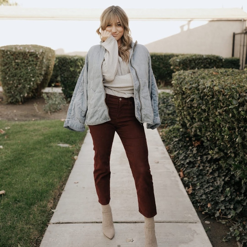 Levi’s Wedgie Straight Corduroy Pants